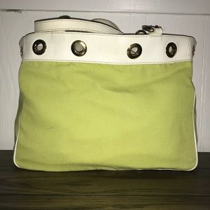J McLaughlin lime green tote